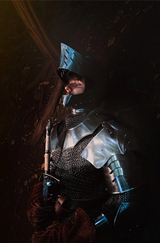 Image cliquable d'un chevalier représentant le jeu Dark Souls